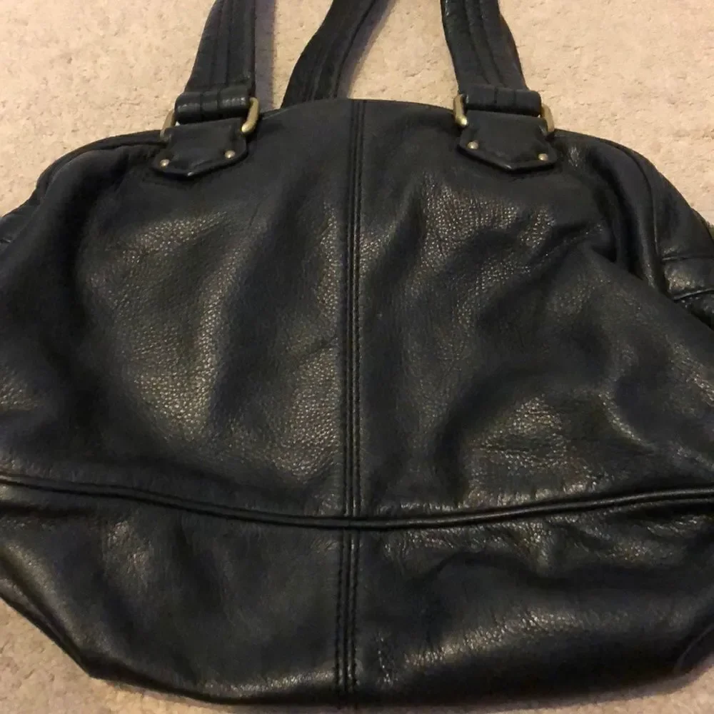 MARC BY MARC JACOBS Totally Turnlock Core Bowler Bag Blk Leather Brass Hardware
